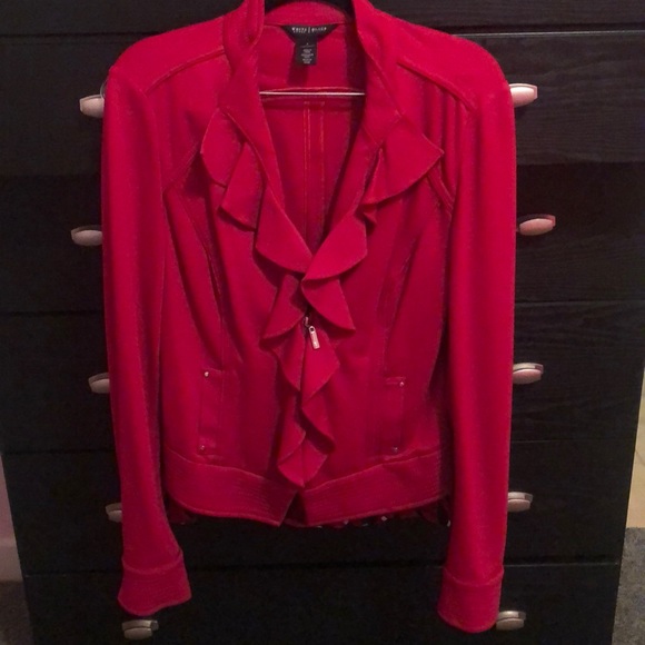 WHBM Deep Red Trophy Jacket Sz8 - Picture 2 of 5